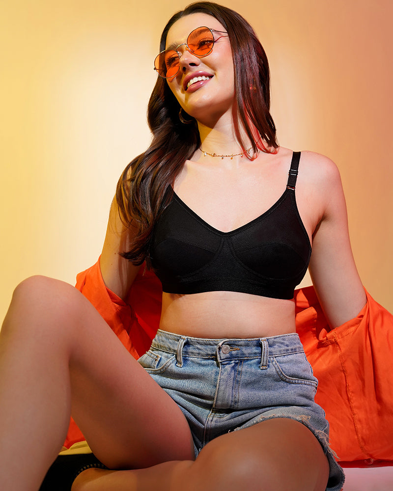 Teenager Premium Bra Crystal Black