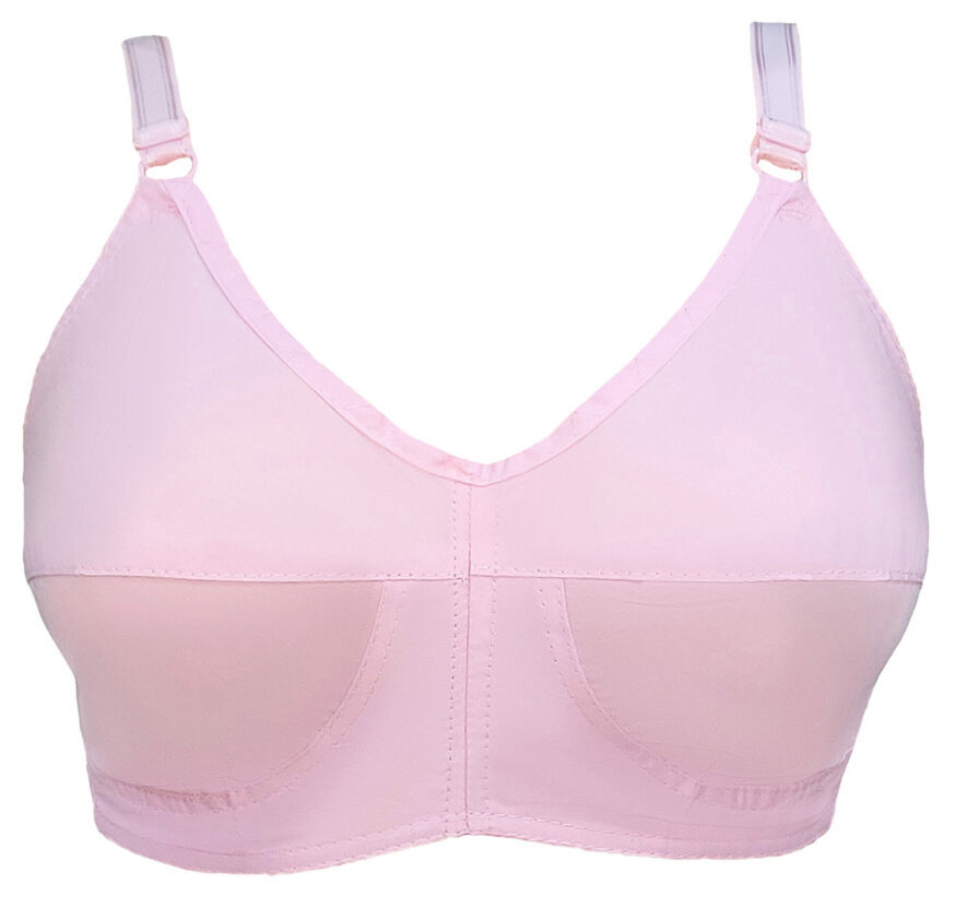 Pack Of 6 Cotton Bra With Lycra Straps For Teenagers & Women – Pink - Teenager  Bra