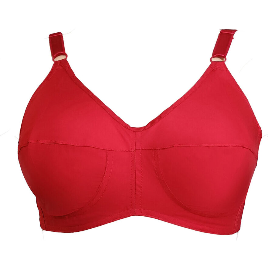 Pack Of 6 Cotton Bras With Lycra Straps For Teenagers & Women – Maroon -  Teenager Bra