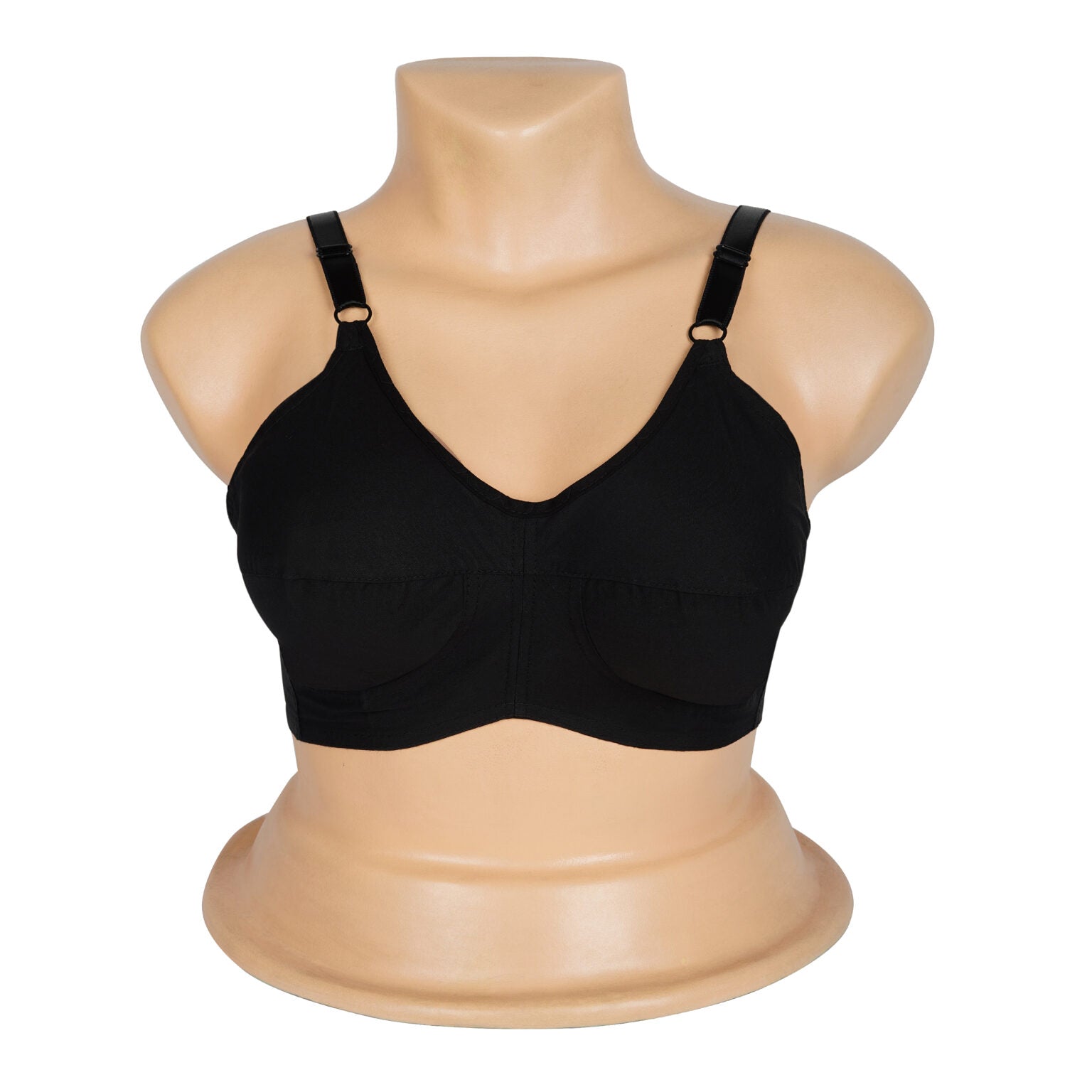 Teenager Cotton Bras With Lycra Straps – Black