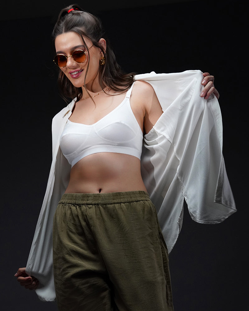 Teenager Premium Bra Pearl White