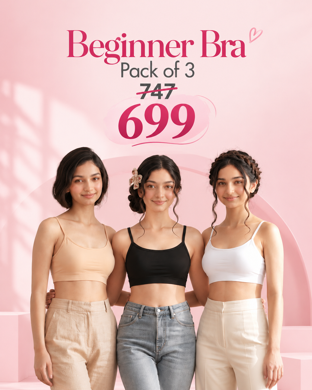 Beginner Bra – Pack of 3