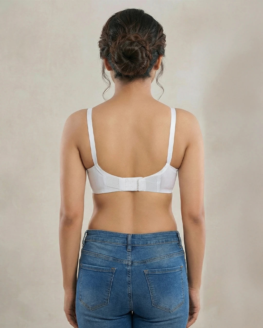 Teenager Cotton Bras With Cotton Straps – White