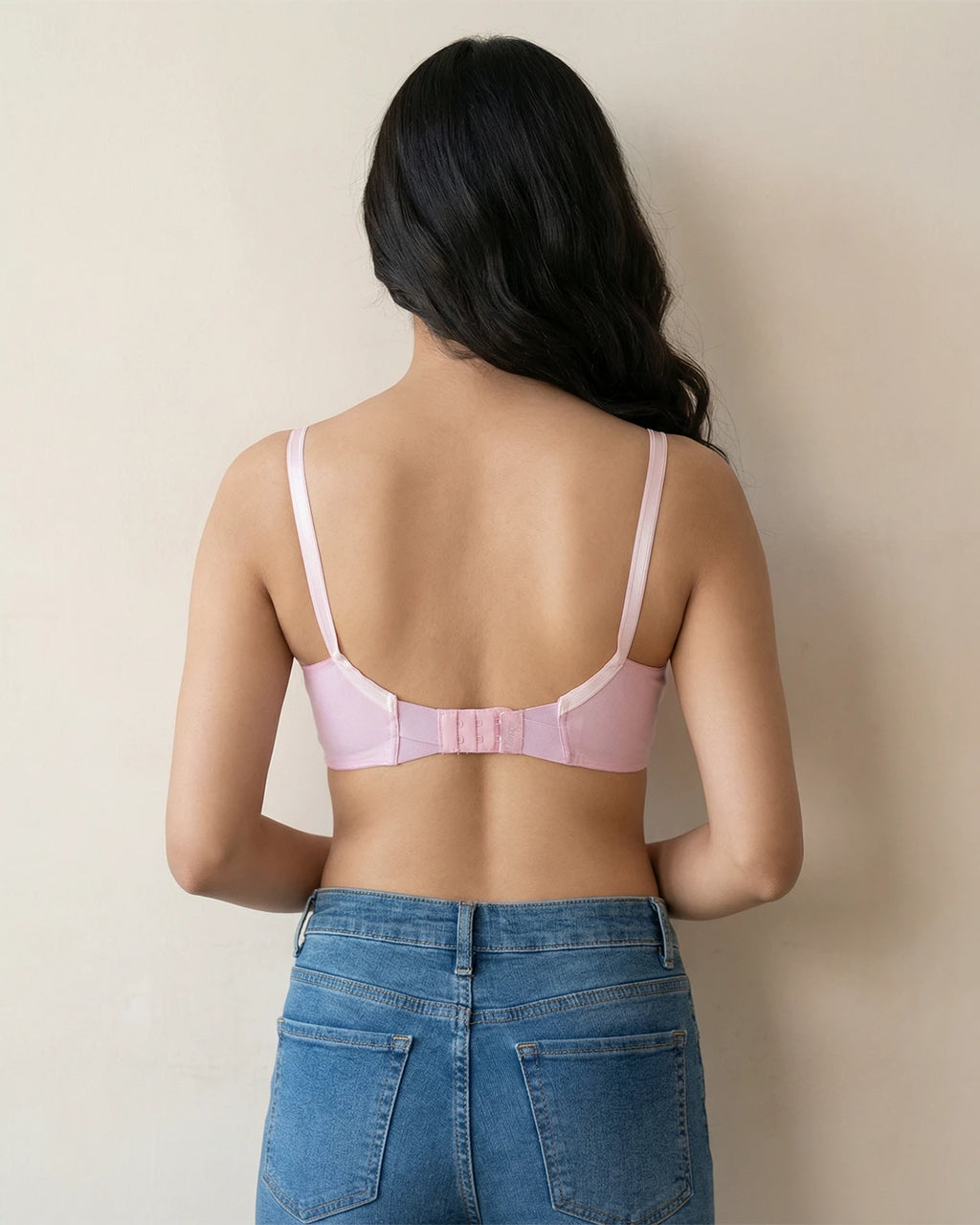 Teenager Cotton Bras With Lycra Straps – Pink