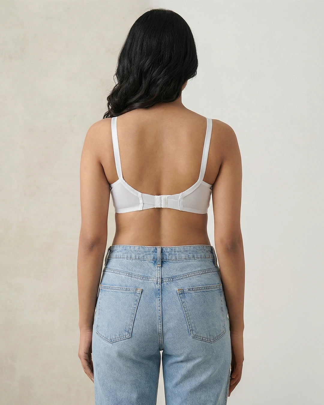 Teenager Cotton Bras With Lycra Straps – White