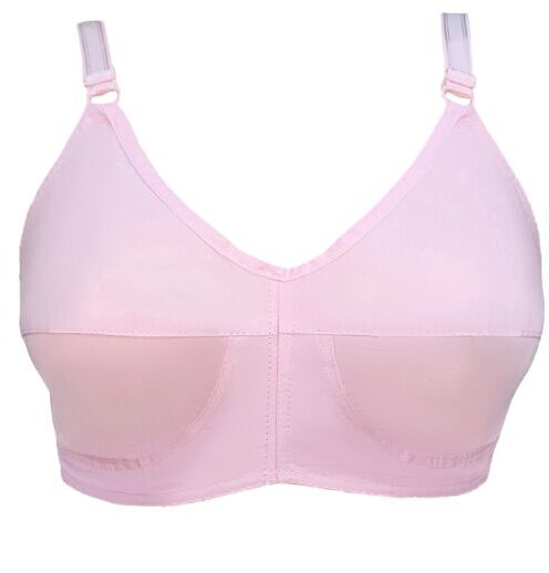 Pack of 3 Pink Bras Cotton Bra With Lycra Straps for Women & Teenagers