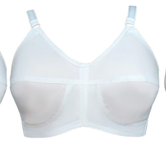 pack of 3 cotton bra with white colour